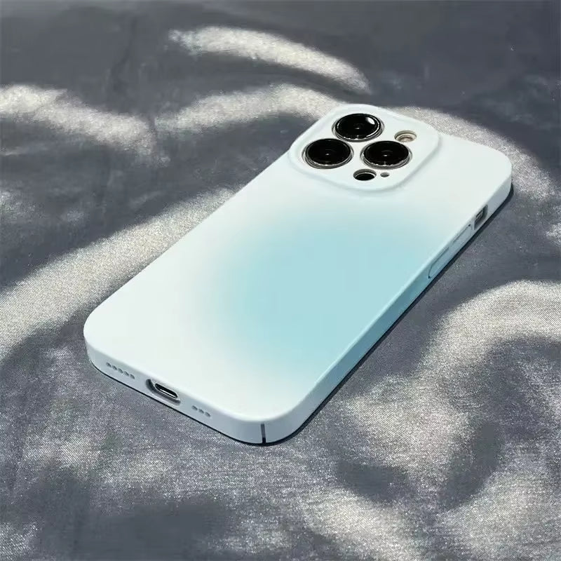 Simple Halo Staining Case for IPHONE 16 15 14PRO MAX 13 plus 13 PRO MAX 14PLUS 14PRO Acrylic Hard Mobile Phone Cases Back Covers