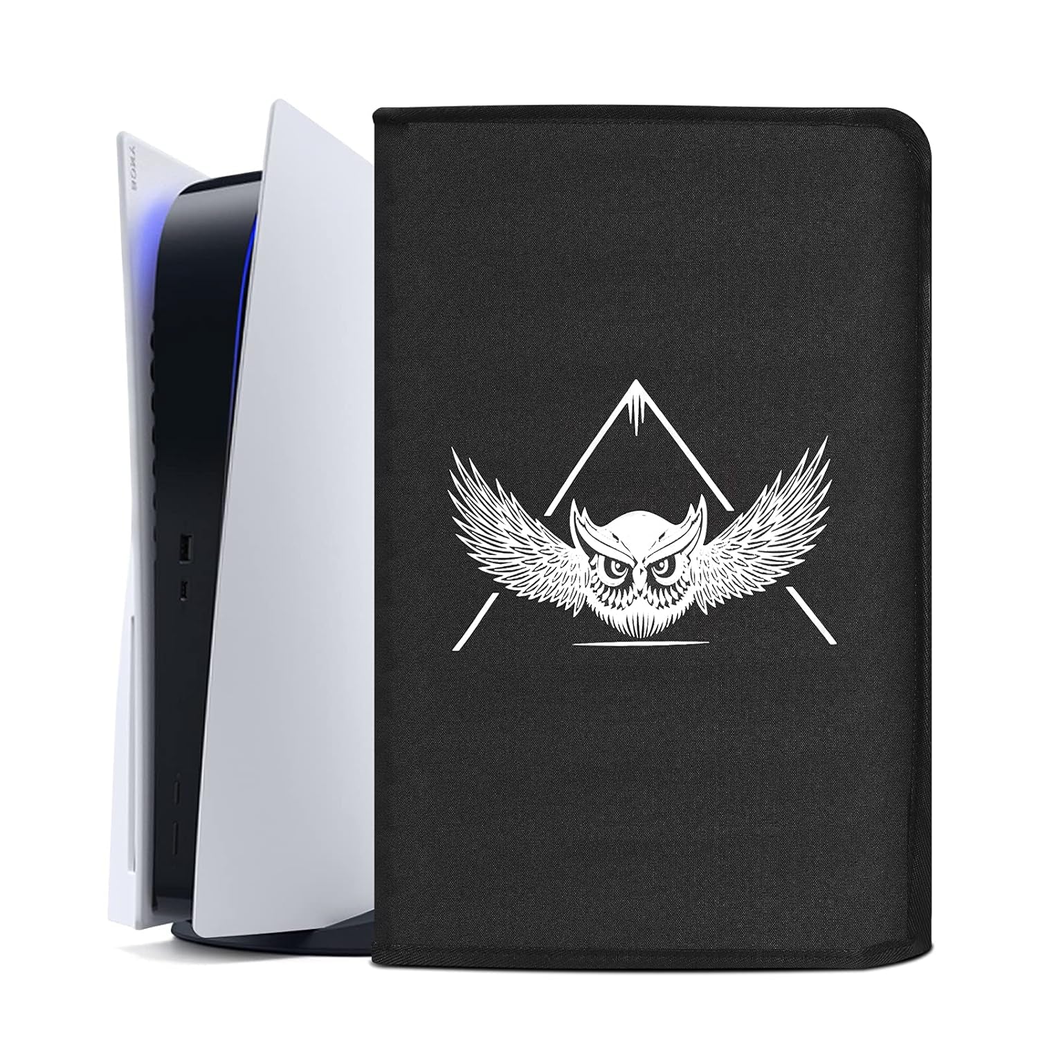 PS5 Dust Cover, Soft Thick Cotton Precision Cut for Playstation 5 Console Digital Edition & Regular Edition, anti Scratch Waterproof Cover Sleeve -Easy Access Cable Port