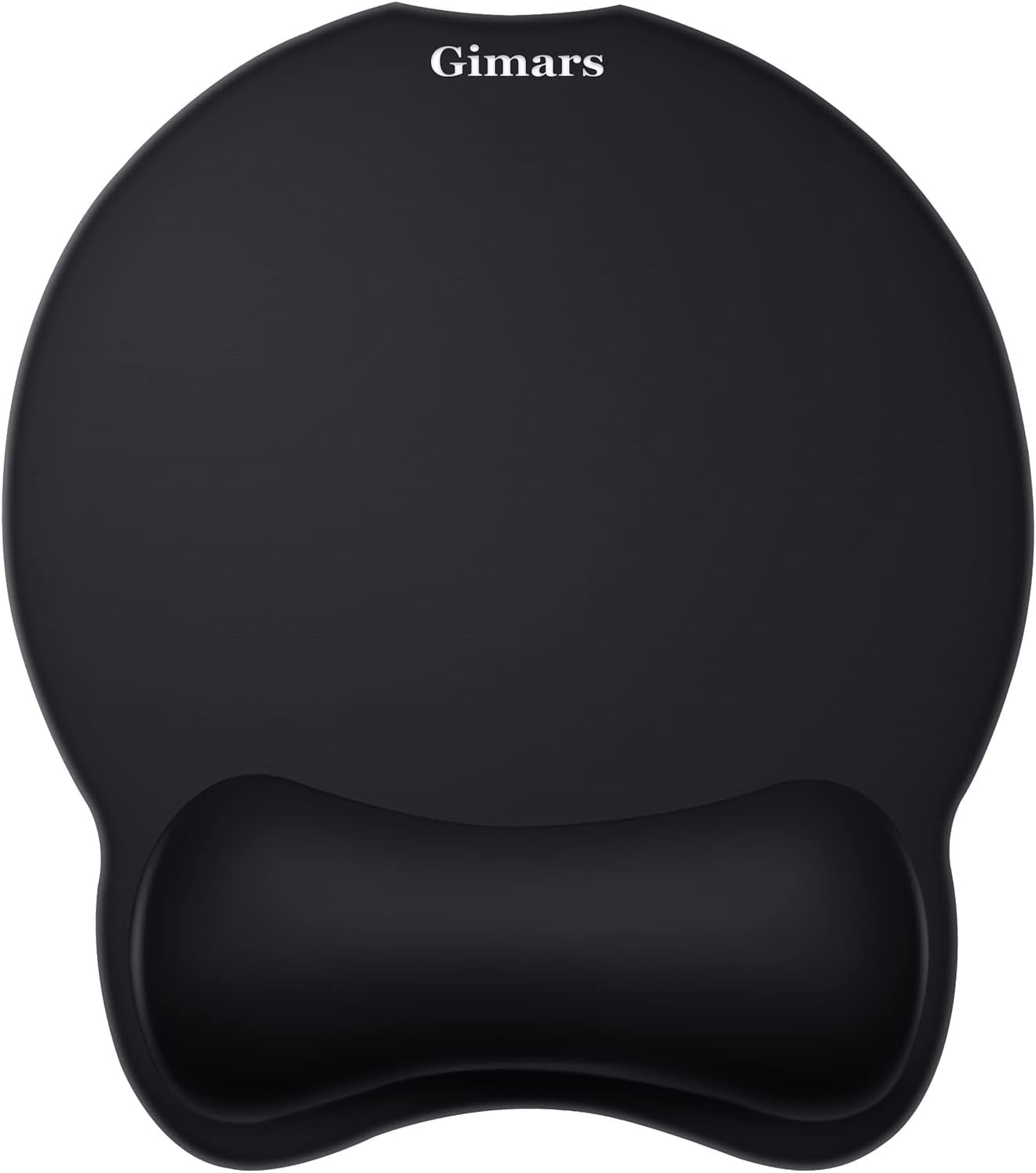 Enlarge round Smooth Superfine Fibre Memory Foam Mouse Pad Wrist Rest Support - Ergonomic Mousepad with Nonslip Base for Laptop, Computer, Gaming, Office - Comfortable for Typing & Pain Relief