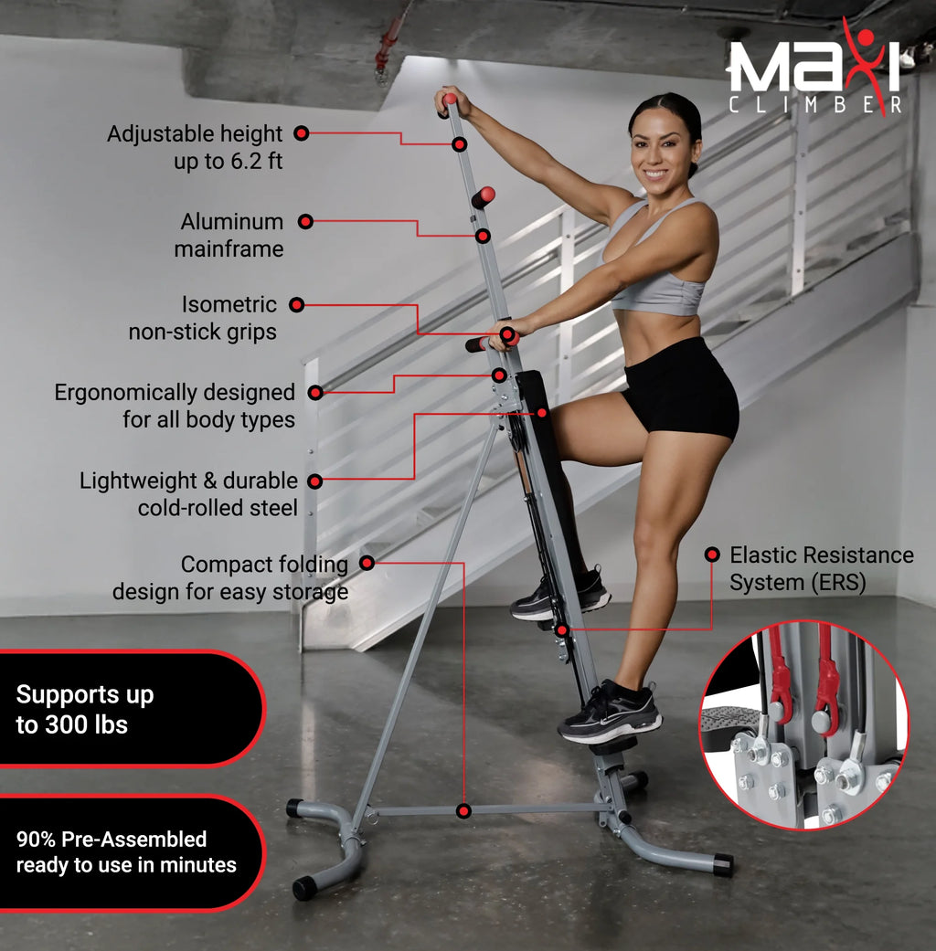 Classic Vertical Resistance Climber and Cardio Exercise System