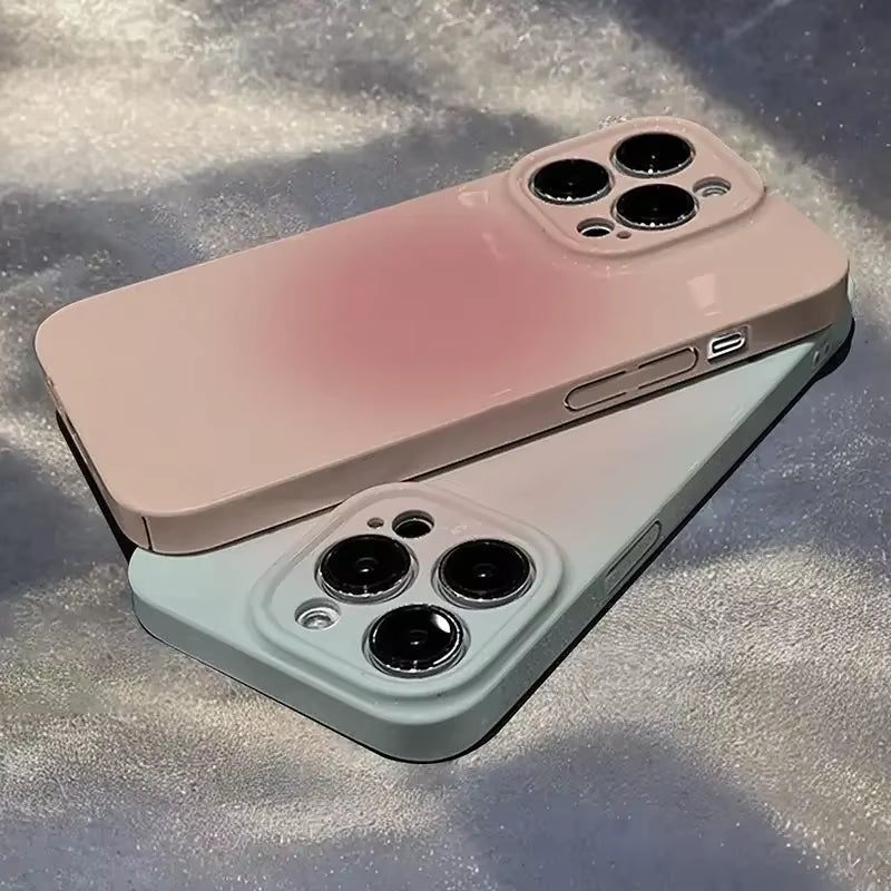Simple Halo Staining Case for IPHONE 16 15 14PRO MAX 13 plus 13 PRO MAX 14PLUS 14PRO Acrylic Hard Mobile Phone Cases Back Covers